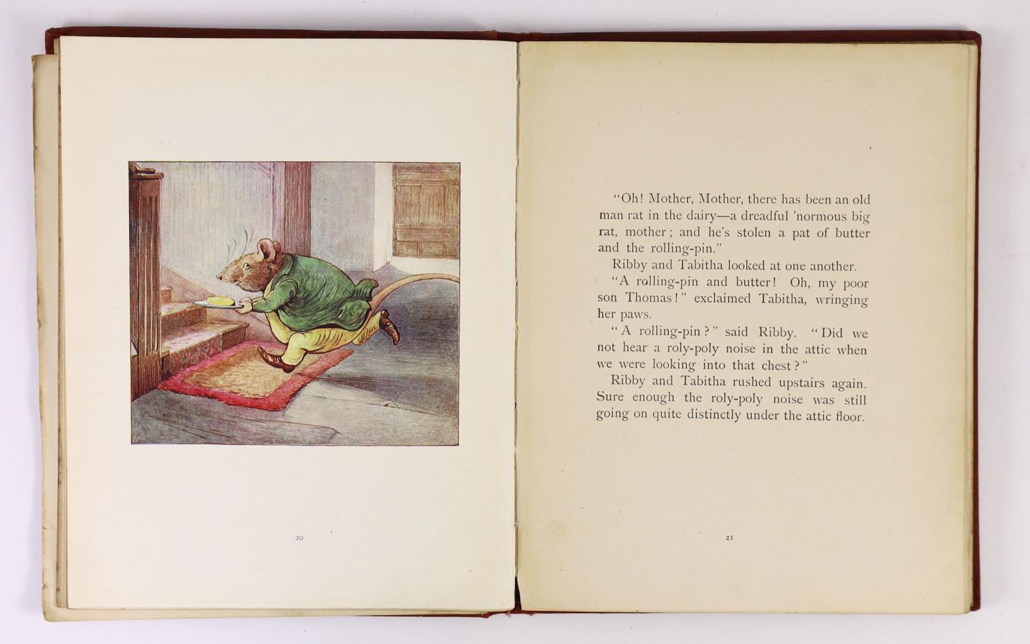 ° ° Potter, Beatrix - The Roly-Poly Pudding. First Edition (1st issue), coloured pictorial title, 18 - Image 4 of 4