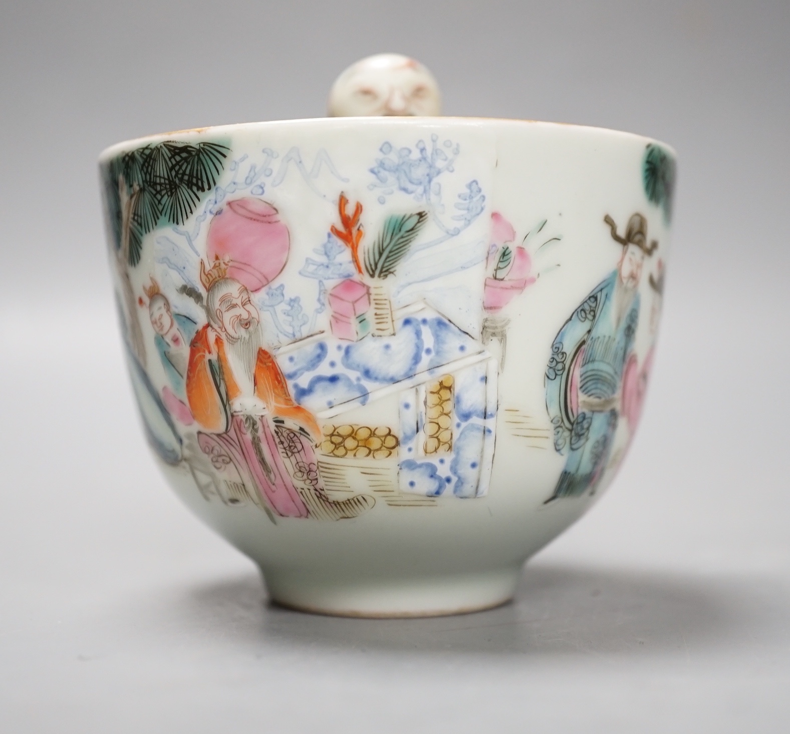 A Chinese famille rose puzzle cup, 8cm high - Image 2 of 7