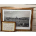 Phillips after Drummond, lithograph, 'The Cricket Match between Sussex and Kent at Brighton', 70 x