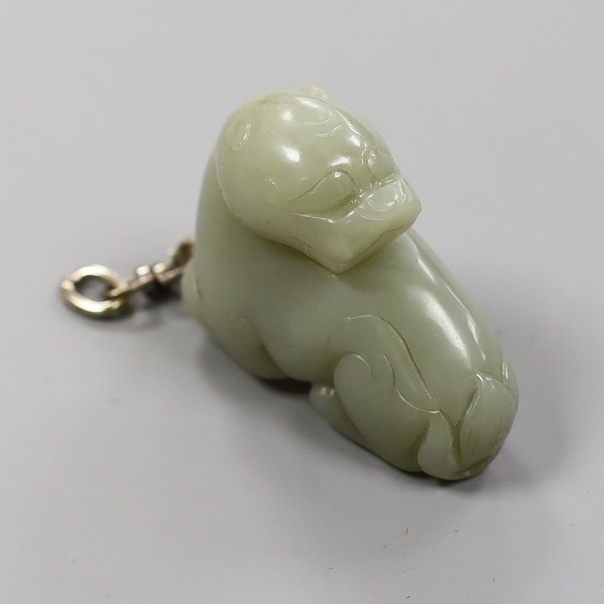 A Chinese carved jade lion-dog 5.5cm - Image 3 of 4