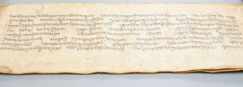 A group of Tibetan Sanskrit mantra scrolls