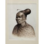 Gerard Bhengu (1910-1990), watercolour, Study of an elderly Zulu woman, signed, 36 x 26.5cm
