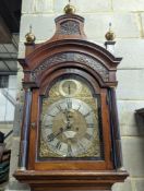 Fazakerley of London. A George III mahogany eight day longcase clock, with strike / silent,