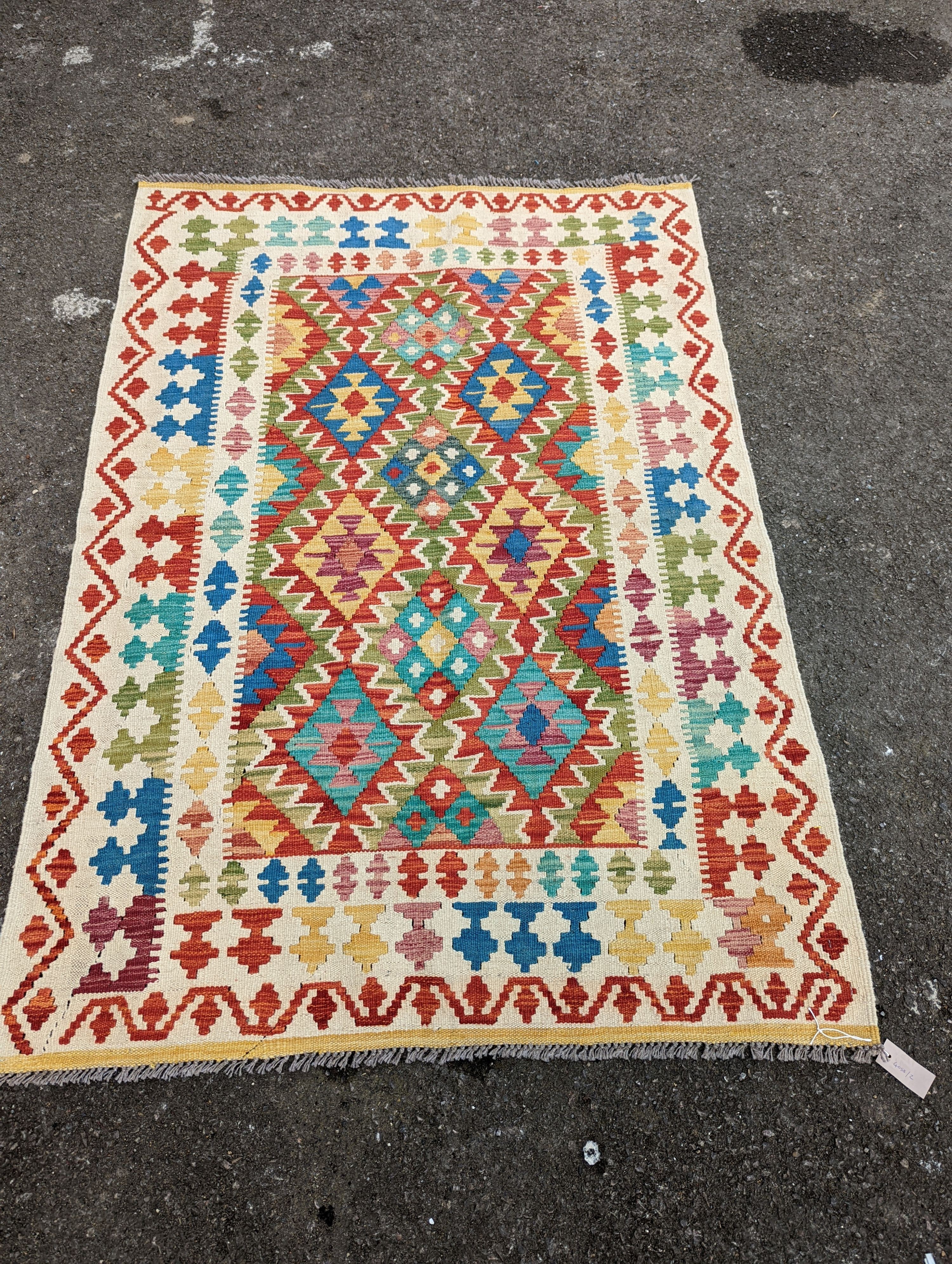 An Anatolian design Kilim flatweave rug, 172 x 124cm