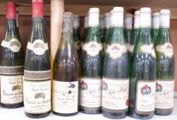 Sixteen bottles of Ayler Kupp Riesling Kabinett 1982, five bottles of Charles-Brintet Bourgogne