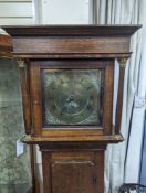 An 18th century oak 30 hour longcase clock with brass dial marked Richard Boyfield, Great Dalby,