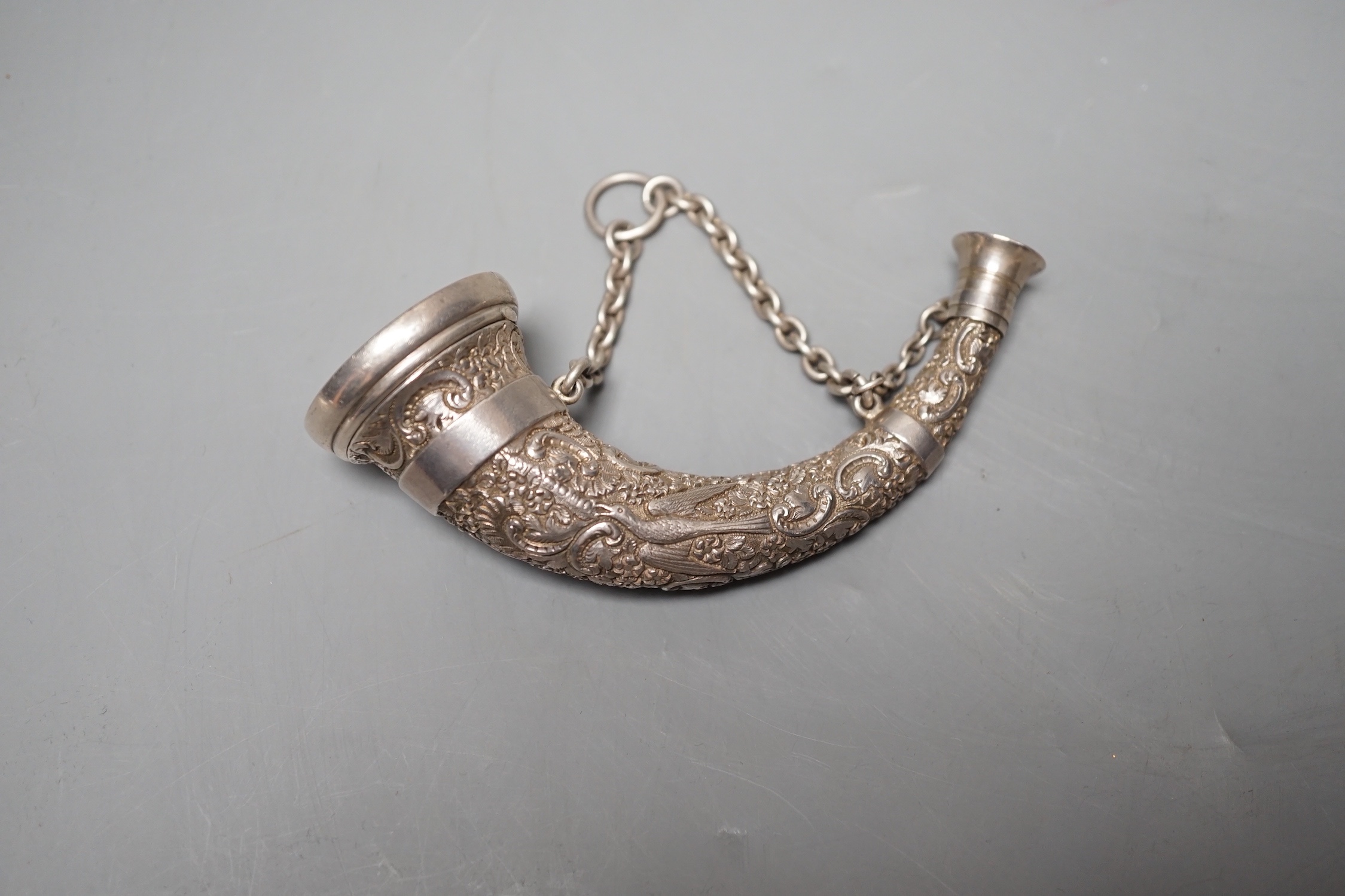 A Victorian novelty silver combination vinaigrette/scent flask, by Sampson Mordan & Co, - Image 3 of 3