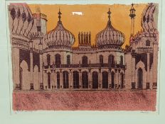 Robert Tavener (1920-2004), screenprint, Brighton Pavilion, signed in pencil, 24/30, 45 x 58cm