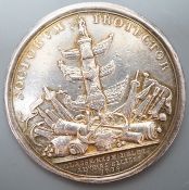 Commemorative Medals, George I, Naval Action off Cape Passaro, the Spanish fleet destroyed, silver
