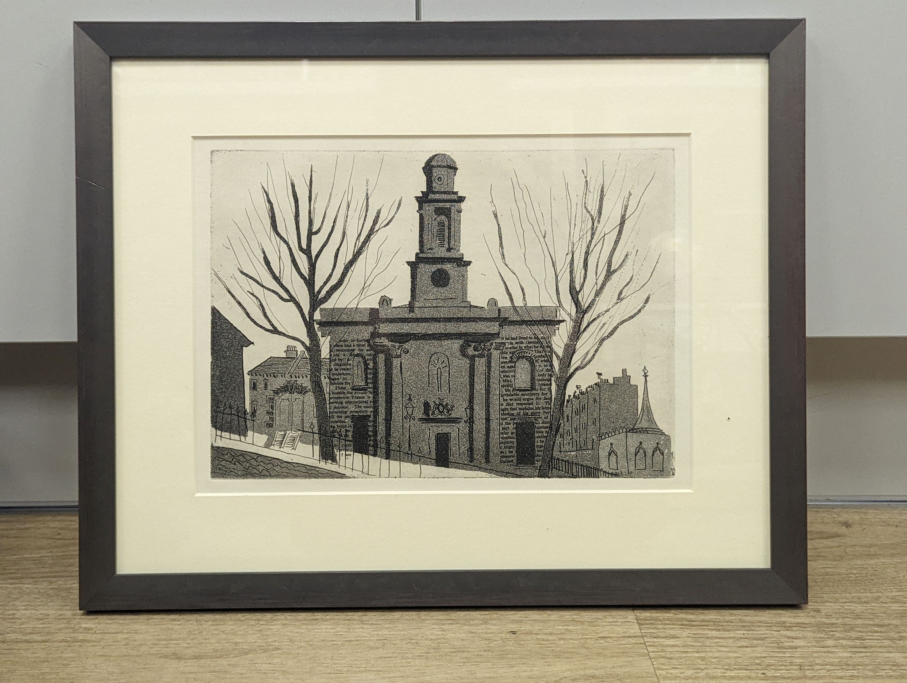 John Piper (1903-1992), etching and aquatint, ‘The Chapel of St George, Kemptown’, from the Brighton - Image 2 of 3