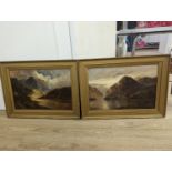Aubrey Ramus (1895-1950), pair of oils on canvas, highland landscapes, both signed and framed, 40