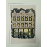 Eric William Ravilious (1903-1942), original lithograph from ‘High Street’, The Brighton Public