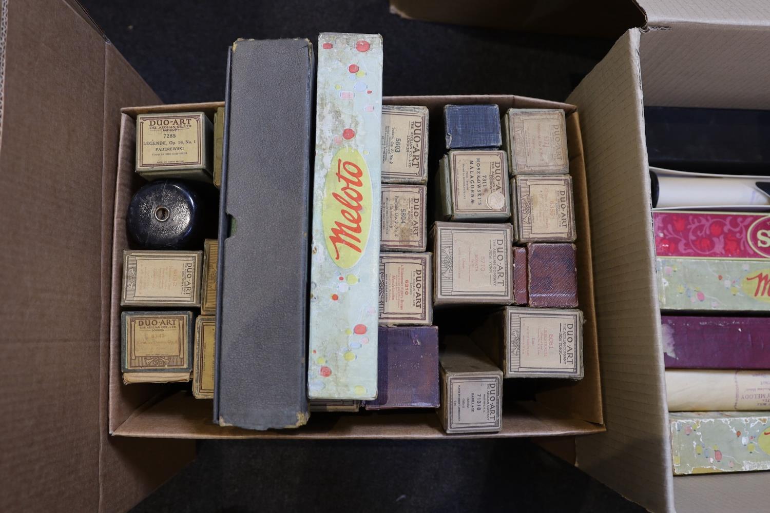 A collection of approximately 75 boxed pianola rolls mainly Duo-Art and Meloto. - Image 3 of 4