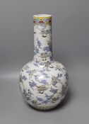 A large Chinese enamelled bottle vase, 41cm