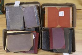 ° ° Old Leather - a quarto of miscellany, 19th century (18 vols)