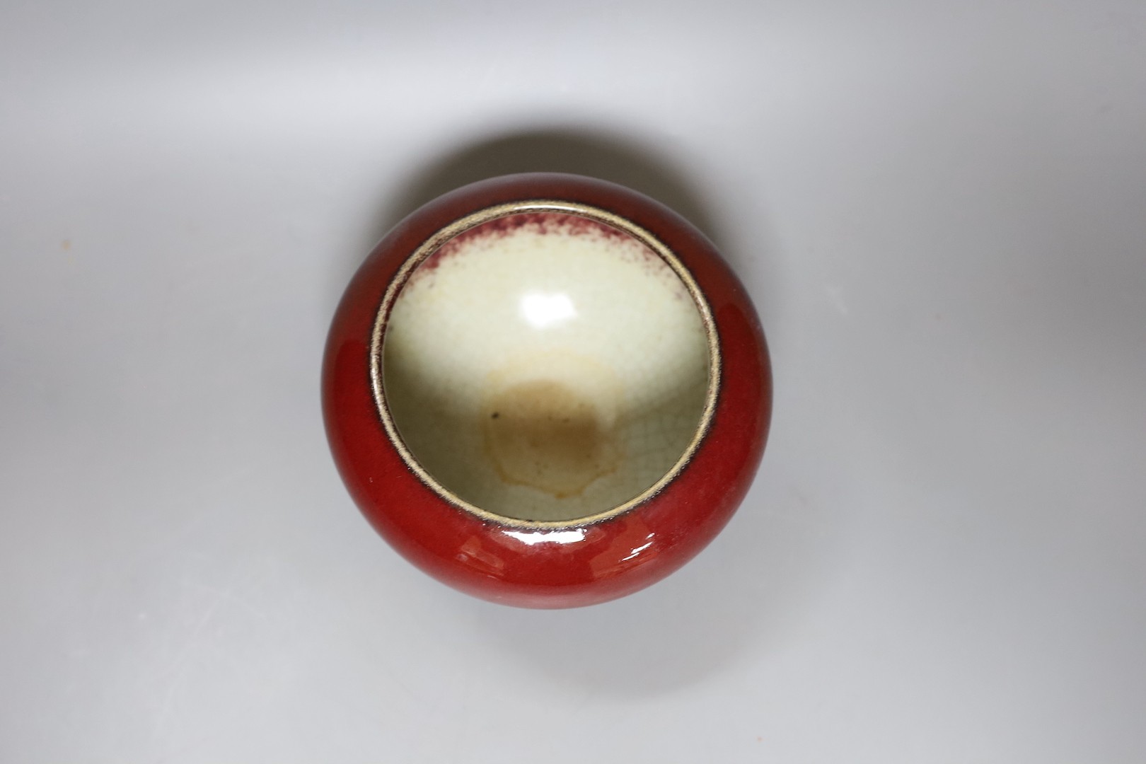 A Chinese sang de boeuf brush washer, 15cm diameter - Image 2 of 3