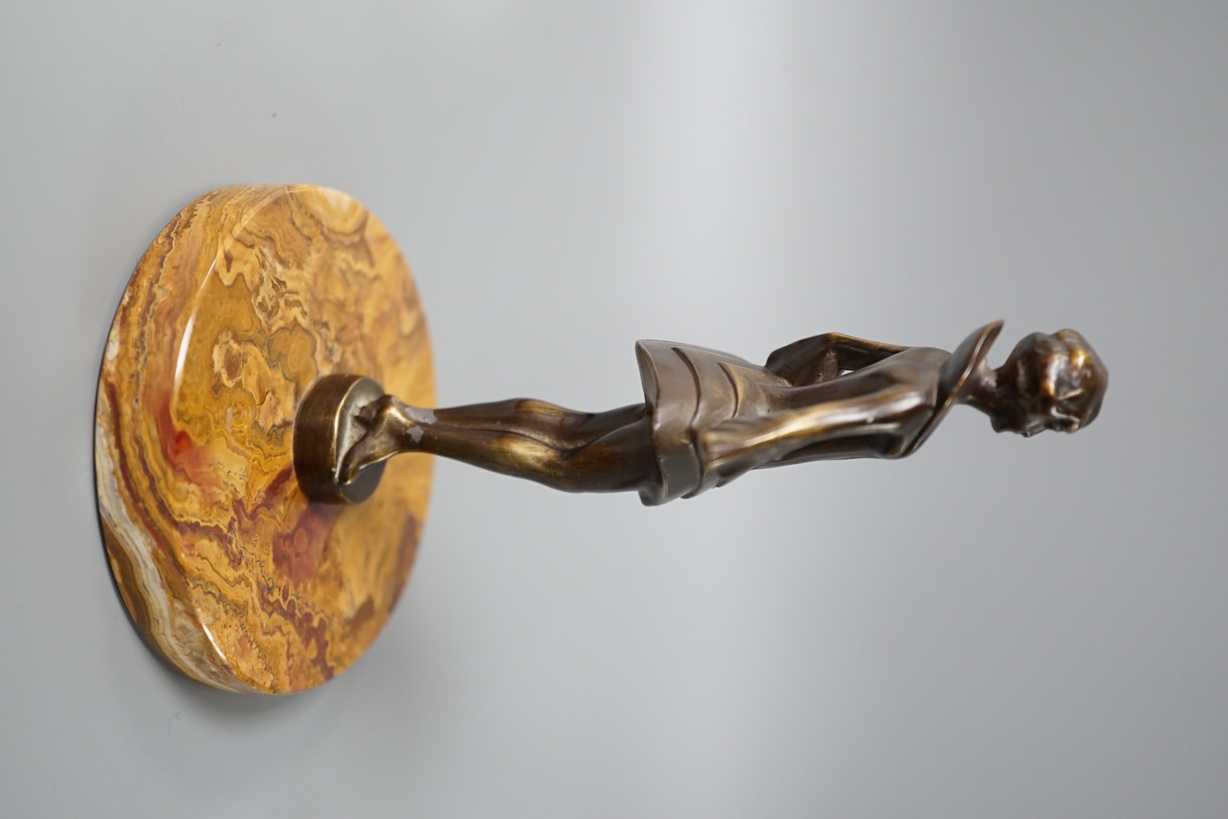 An Art Deco style bronze figure of a woman,17 cms high. - Image 2 of 4