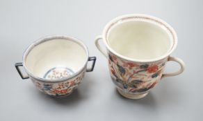 2 Japanese Arita 2 handled cups, Edo period,tallest 9cms high.