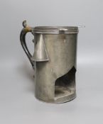 A Charles Bray pewter veilleuse, 25cm