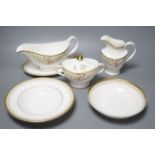 A Royal Doulton bone china part dinner service, Lichfield pattern