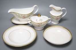 A Royal Doulton bone china part dinner service, Lichfield pattern