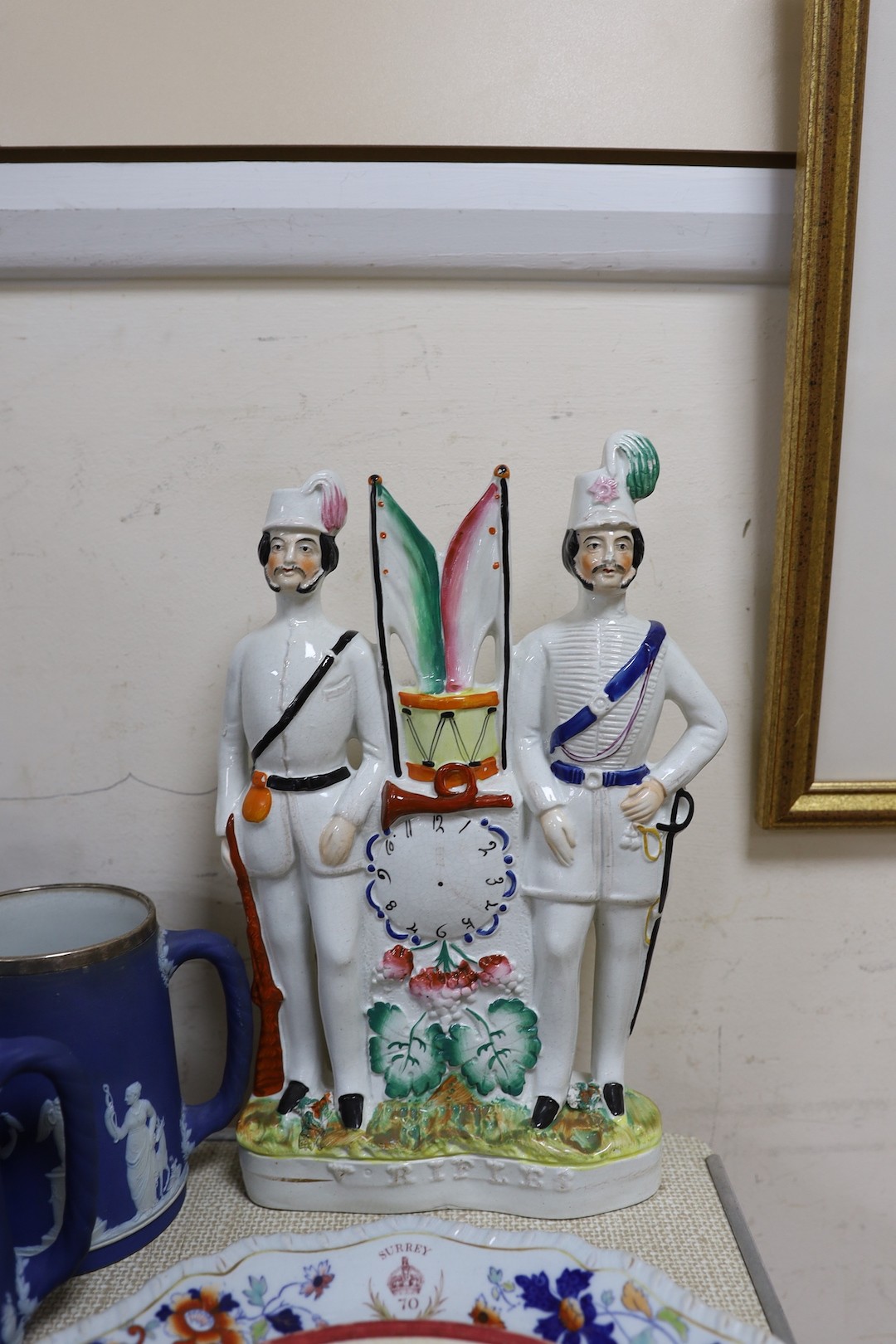 Mixed ceramics relating to National Rifle Association and related subjects, Staffordshire group, - Image 5 of 6
