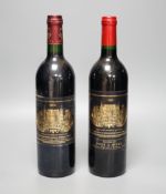 Chateau Palmer Margaux Medoc - 2 bottles, 1996 and 2000