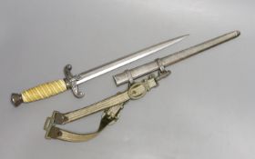A German Third Reich officer's dagger,39 cms long.