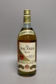 Amber label ‘Ron Bacardi Superior’, 40 IMP. Oz.