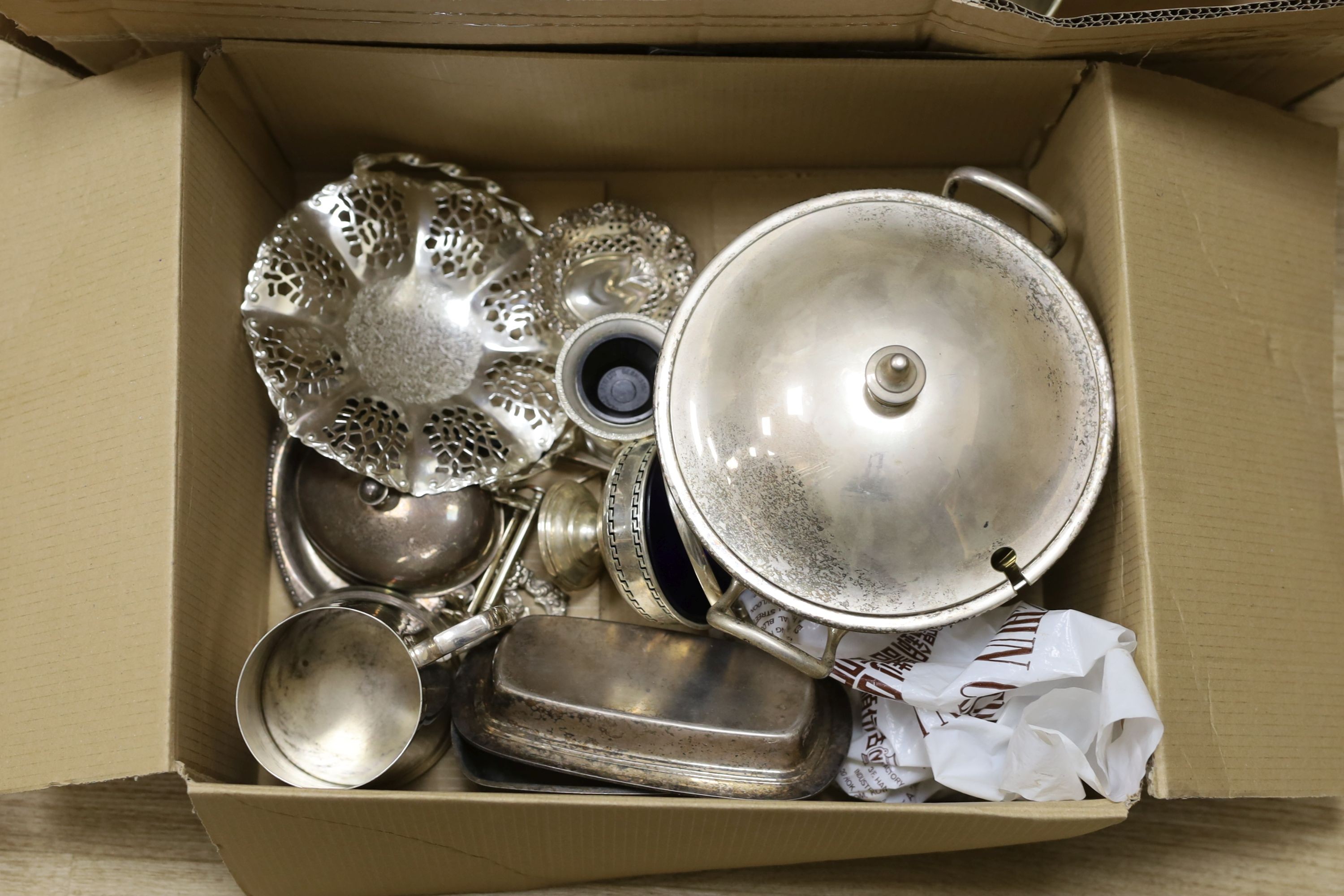 Two boxes of electroplated wares - Image 2 of 7