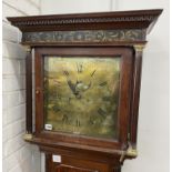 An 18th century oak 8 day longcase clock by Ashton, Bredbury, height 210cm