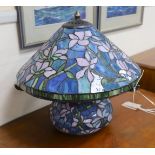 A Tiffany style table lamp, height 42cm