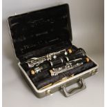 A cased clarinet by Elkhart