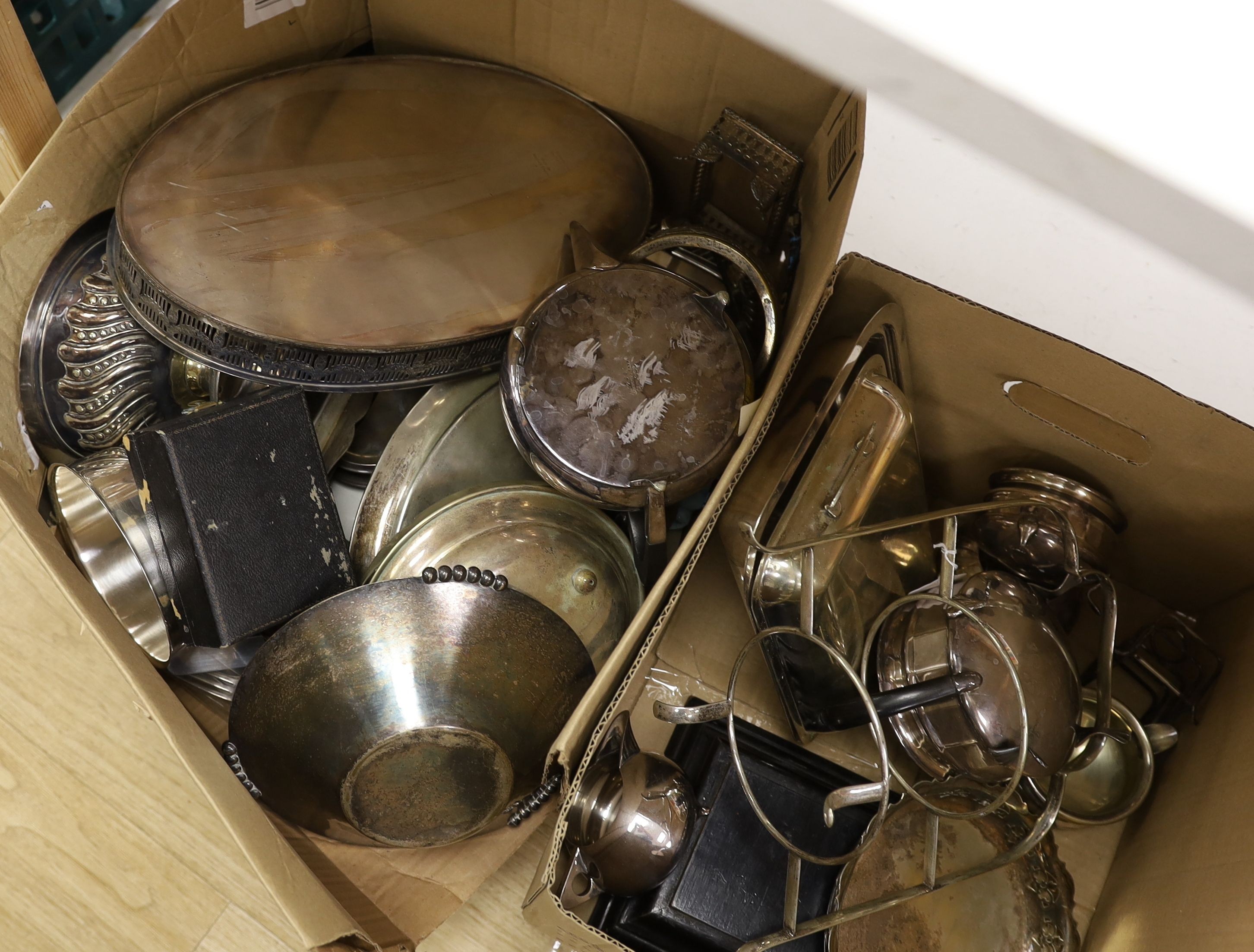 Two boxes of mixed silver plate - Image 4 of 4