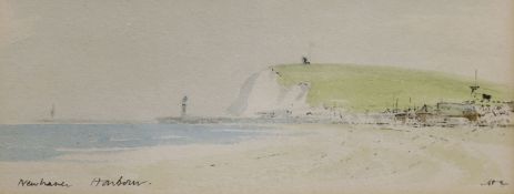 Sir Hugh Casson (1910-1999), two watercolours, 'Newhaven Harbour' and 'Volks Railway, Brighton',