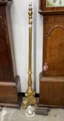 A gilt lamp standard, height 150cm