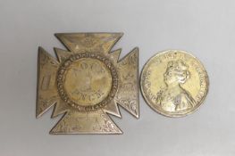 Medals, Great Britain, Queen Anne (1702-1714), Battle of Malplaquet, silver medal, 1709, by J.
