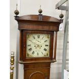 A George III mahogany banded 8 day longcase clock marked JA Farnham, Lyme Regis, height 210cm