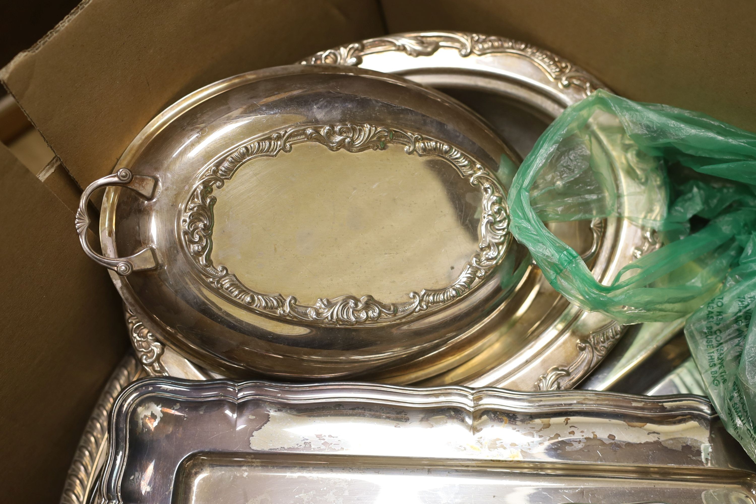 Two boxes of electroplated wares - Image 4 of 7