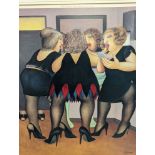 Beryl Cook (1926-2008), signed print, 'Getting Ready', unframed, 45.5x38cm