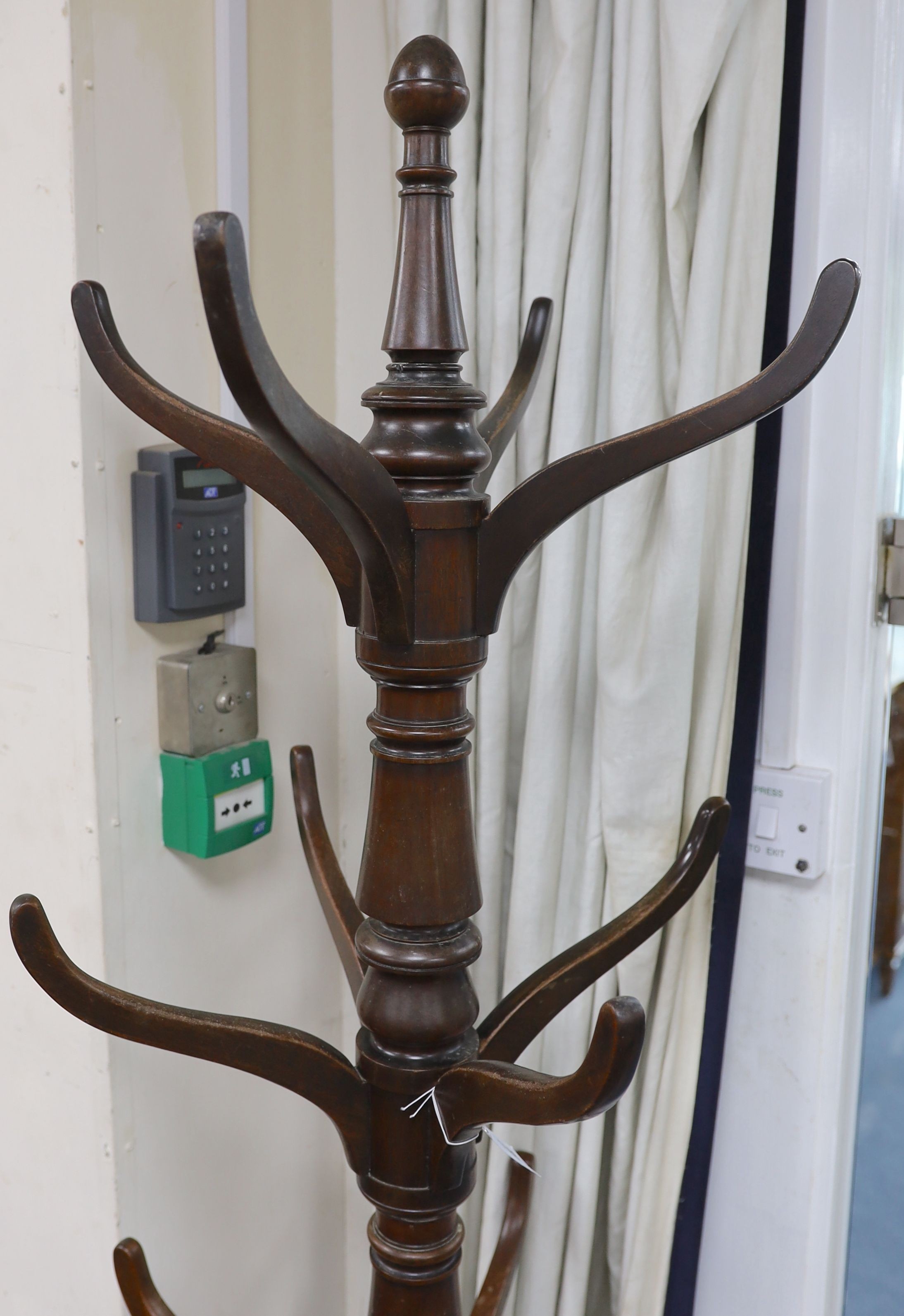 A mid Victorian mahogany hallstand, with circular lead lined base H 194cm. - Image 3 of 3