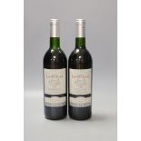 Chateau Le Reuilles 1998, two bottles