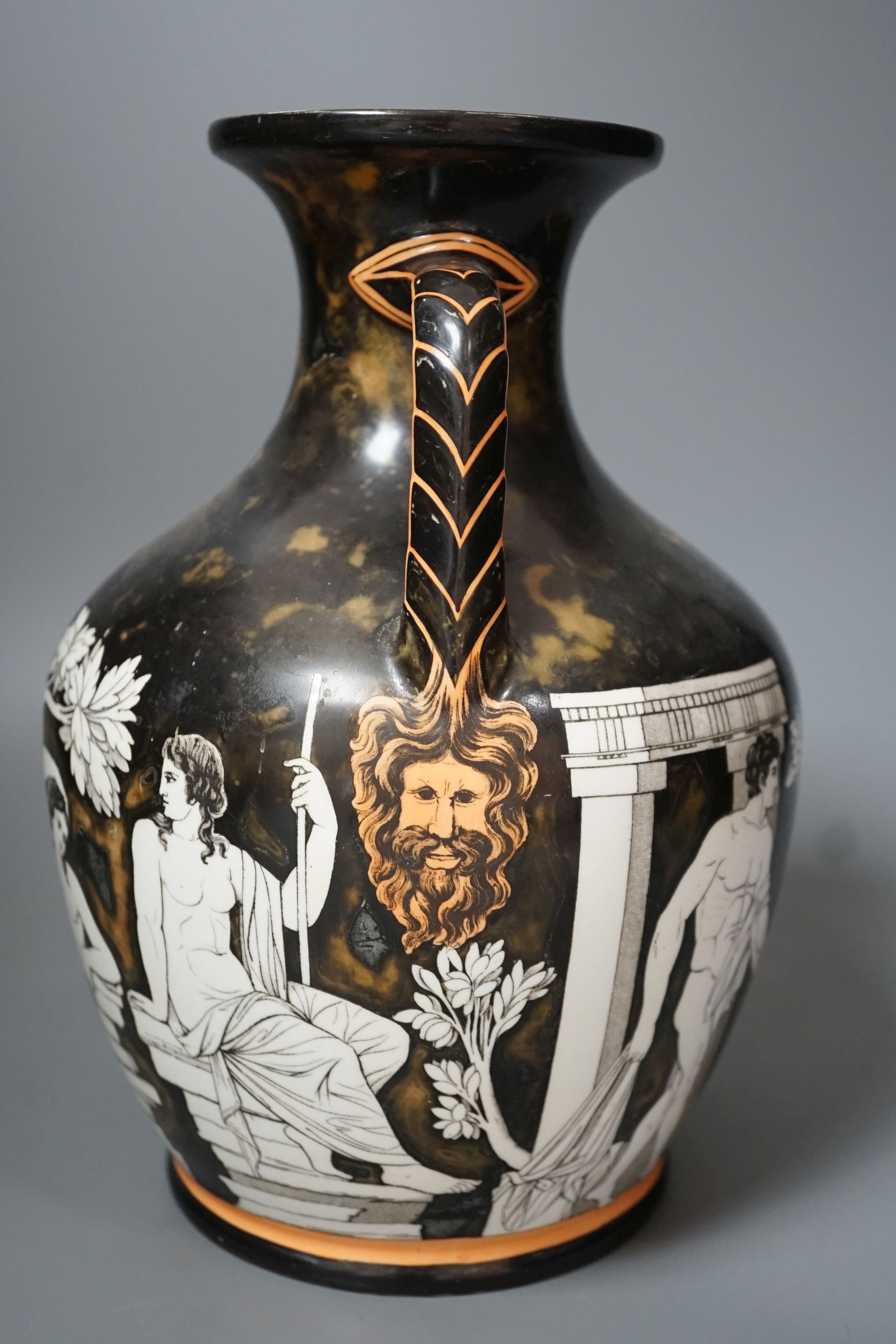 A mid 19th century Samuel Alcock 'Portland' vase 26cm - Image 4 of 5