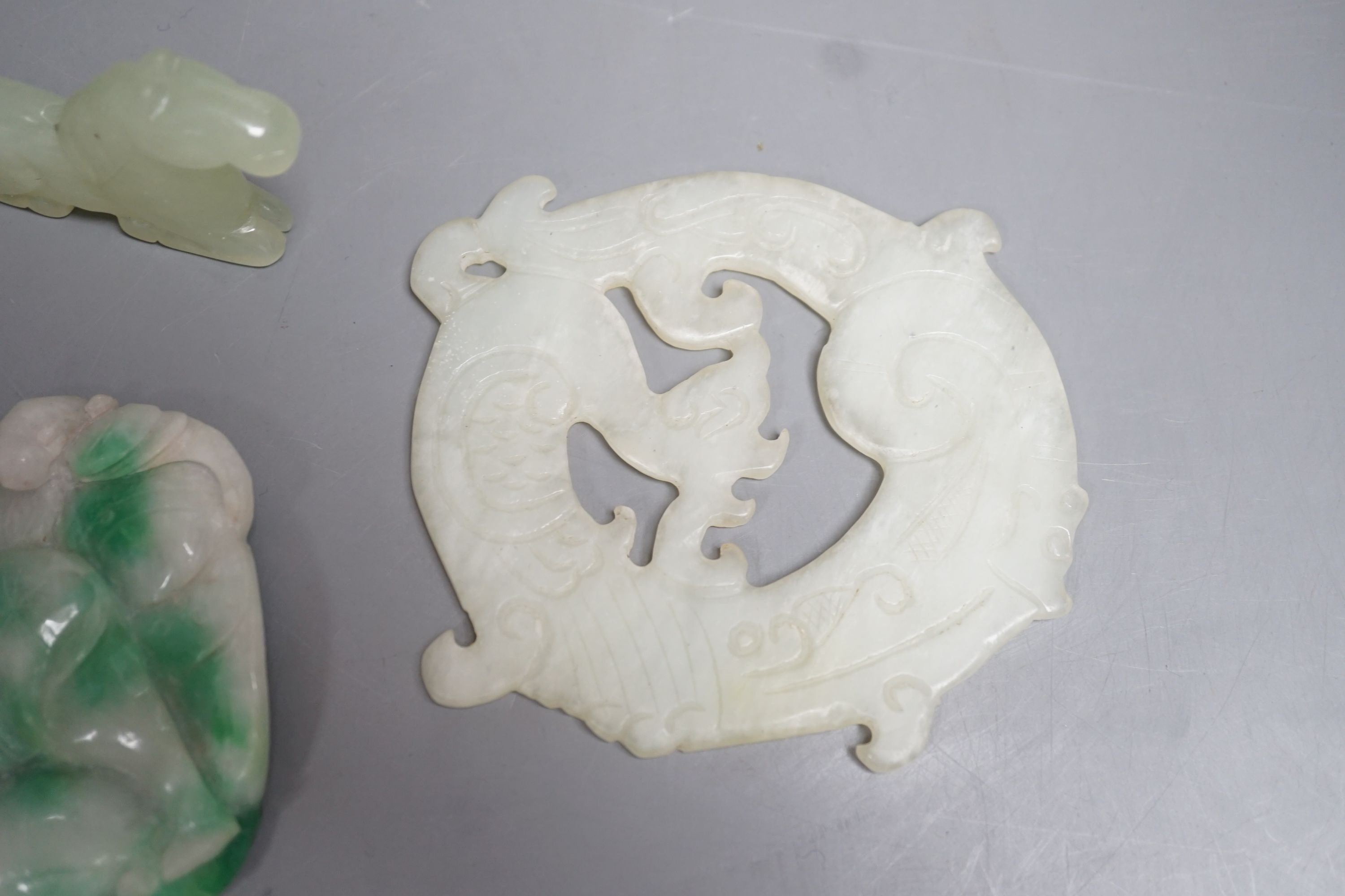 A group of various jade/hardstone carvings - Image 4 of 5