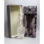 Waterford Crystal decanter and stopper in original box - 34cm tall