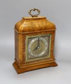 An Elliot mantel clock, walnut case, 22cm