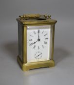 A carriage clock,10.5 cms high.