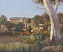 Mike Harrington, oil on board, 'Chateaux Yaldara, Barossa Valley, Australia', signed and dated '