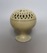 A Chinese pottery censer - 16.5cm tall