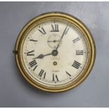 A Sestrel ship's wall clock, no key - 20cm diameter